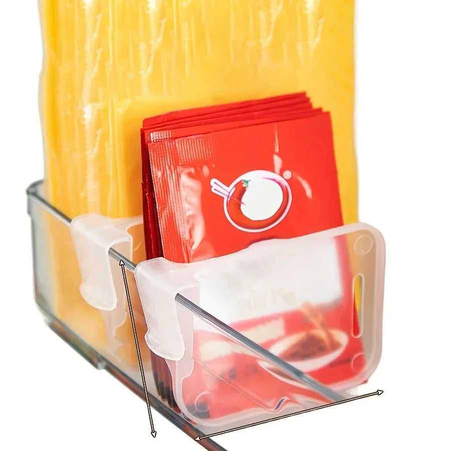 5 10 15 Sturdy Clear Refrigerator Organizer Dividers Adjustable