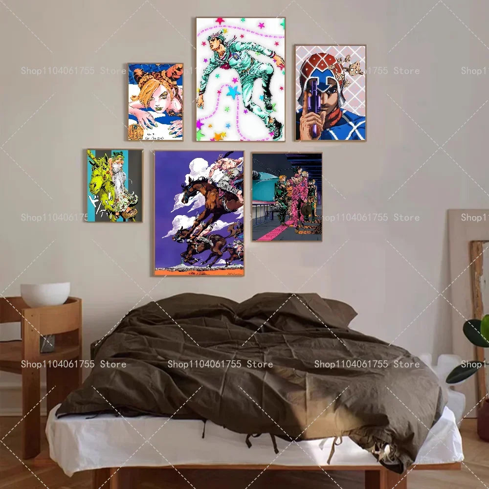 JoJo's Bizarre Adventure Anime Poster – Waterproof Wall Art