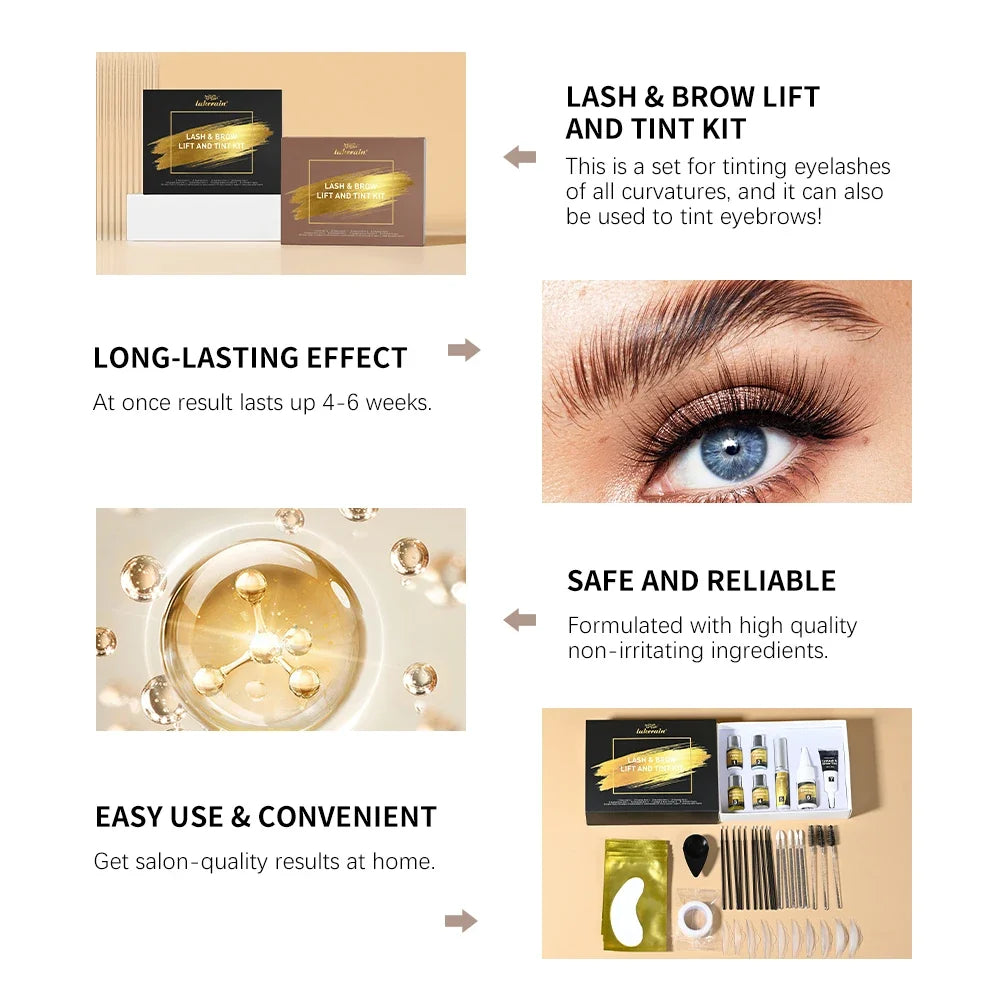 Lash Lift & Brow Lamination Tint Kit – Long-Lasting Home Salon