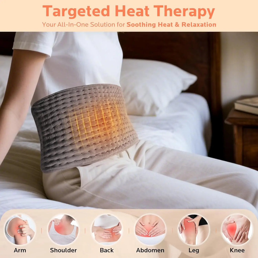 Heated Waist Belt | 9-Level Heat, 4 Timers, Lumbar Support