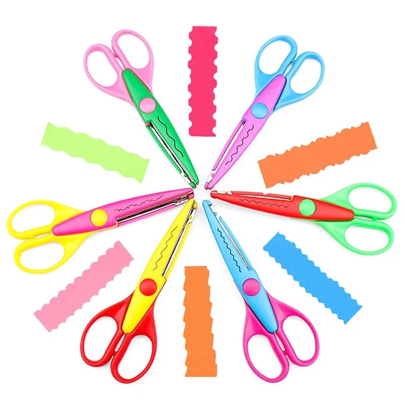 6-Piece Decorative Edge Scissors Set – DIY Craft & Card Making