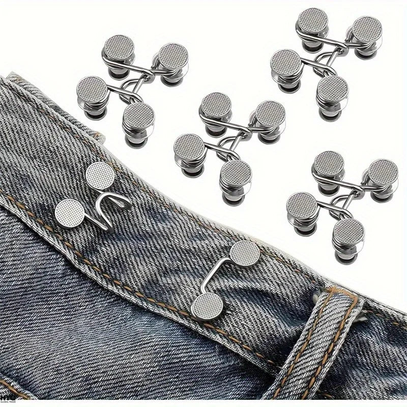 Lot De 6 Serre-taille En Argent Imitation Denim Sans Couture Adapt S
