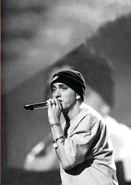 Eminem Vintage Hip Hop Canvas Wall Art | Minimalist Music Print