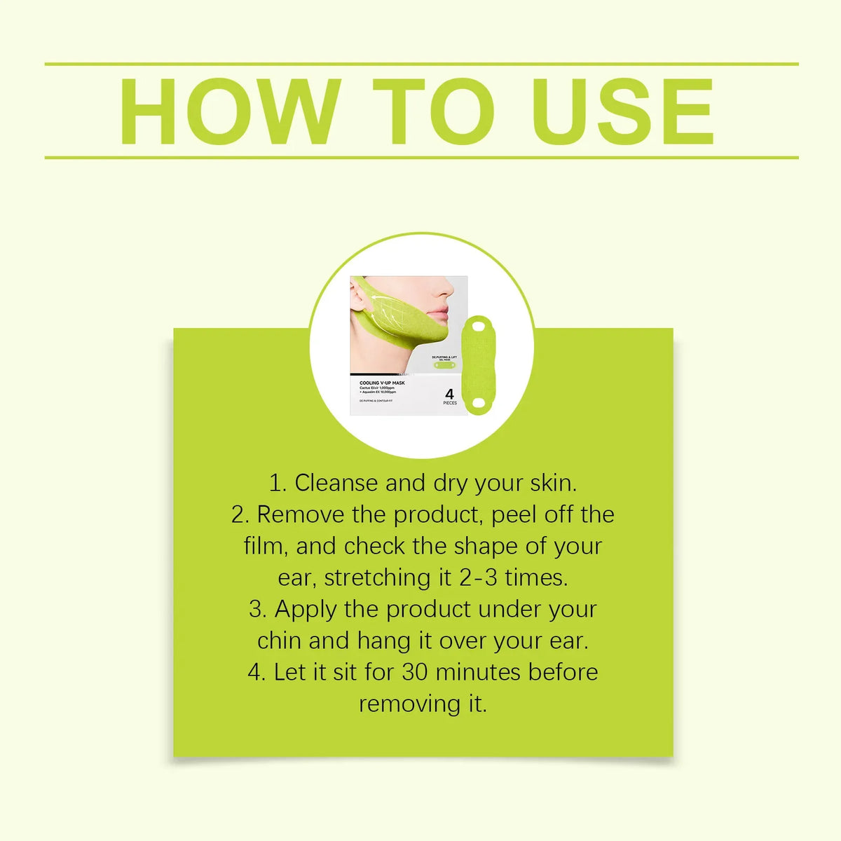 Centella Asiatica Face Lifting Firming Mask – 4pcs