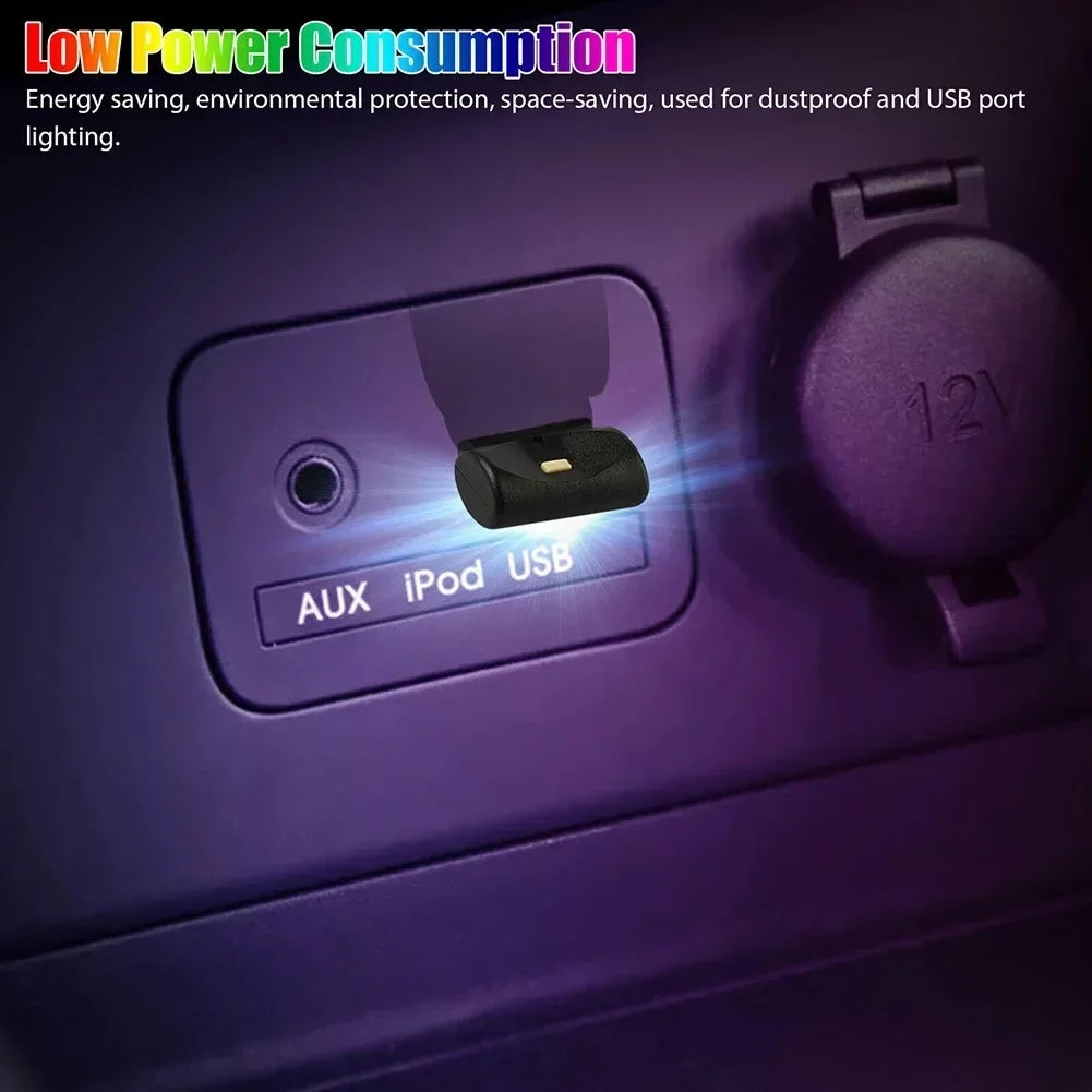 Mini USB LED Car Light Auto Interior Atmosphere Emergency Lighting