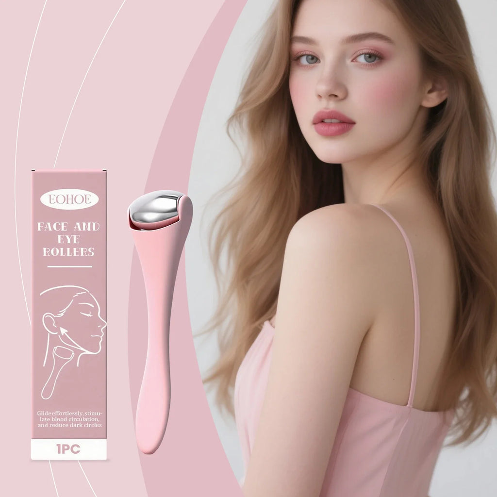 Hot & Cold Facial Roller Massager – Portable Dual-Use Tool