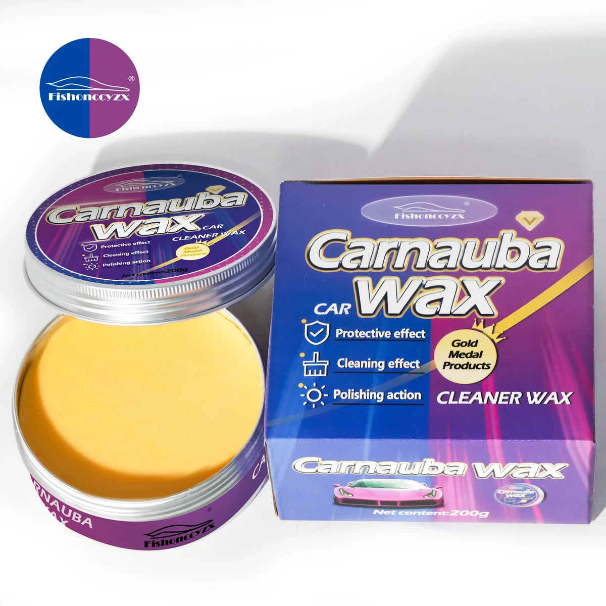 Car Wax Auto Paint Care Carnauba Paste Brazilian Polishing Gloss