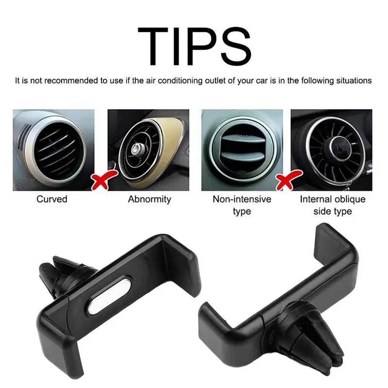 Universal Air Vent Car Phone Mount – iPhone & Samsung