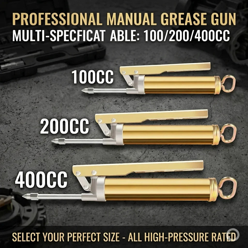 Heavy Duty Manual Grease Gun 100/200/400cc High-Pressure Pump