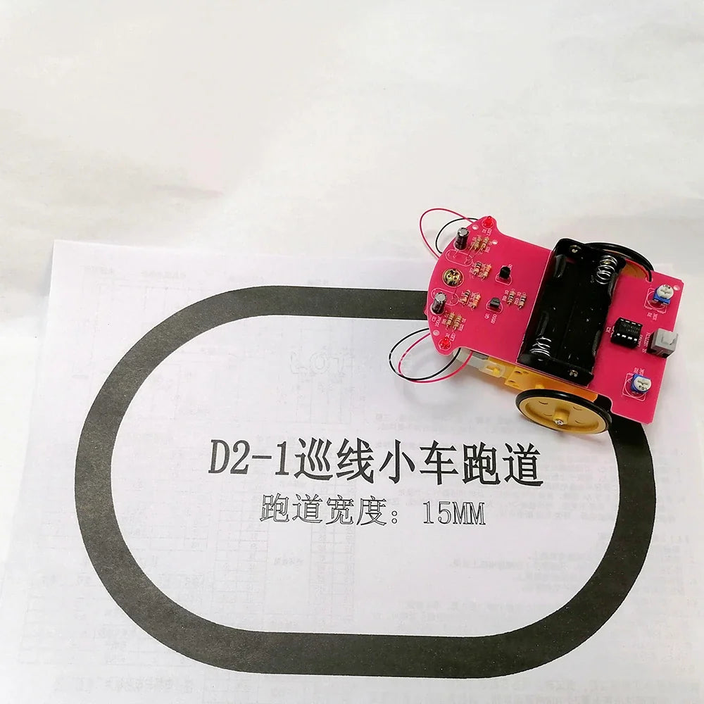 Line Tracking Robot Car DIY Soldering Kit – LM393 Smart Car