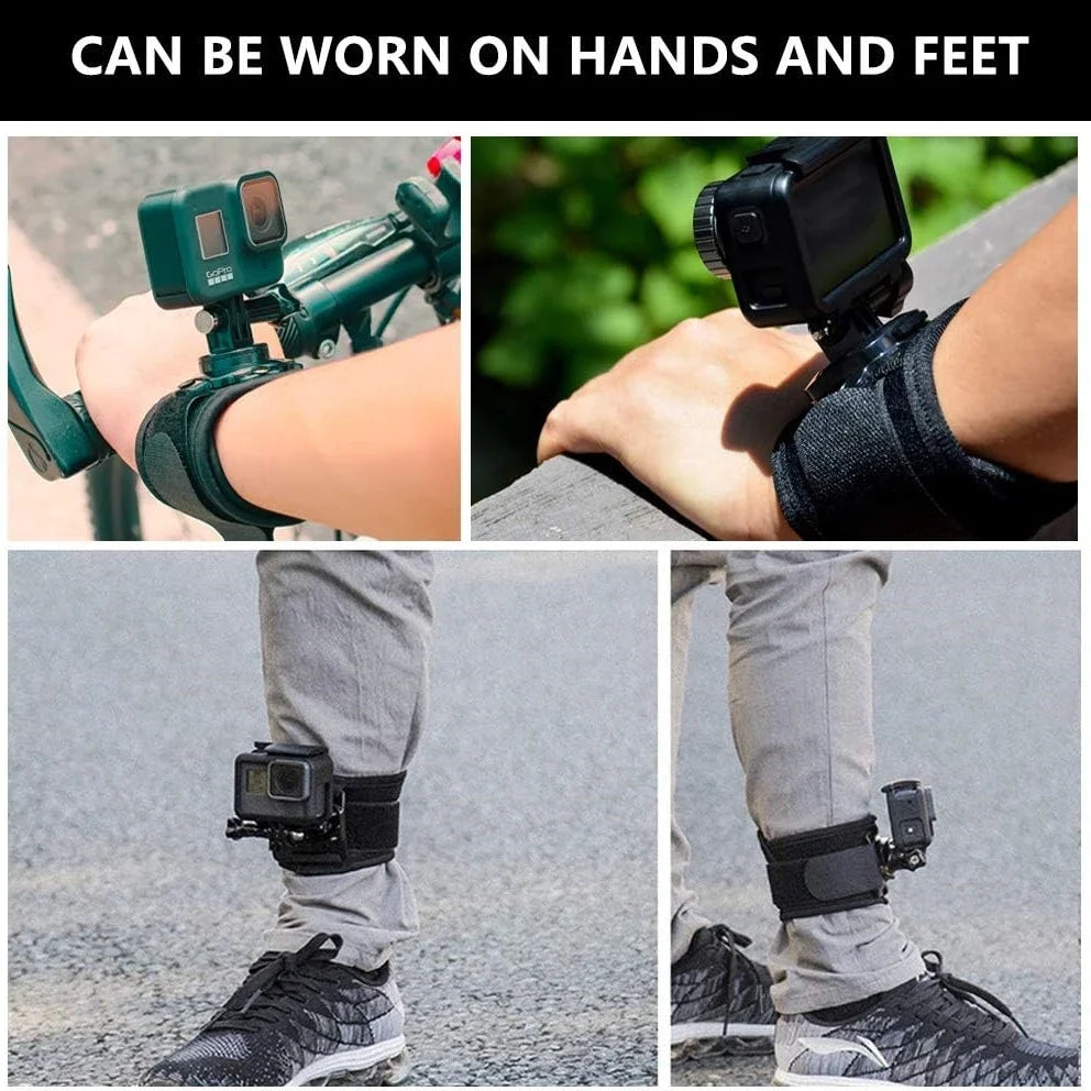 360° Rotating Wrist Strap for GoPro Hero 12 11 10 & More