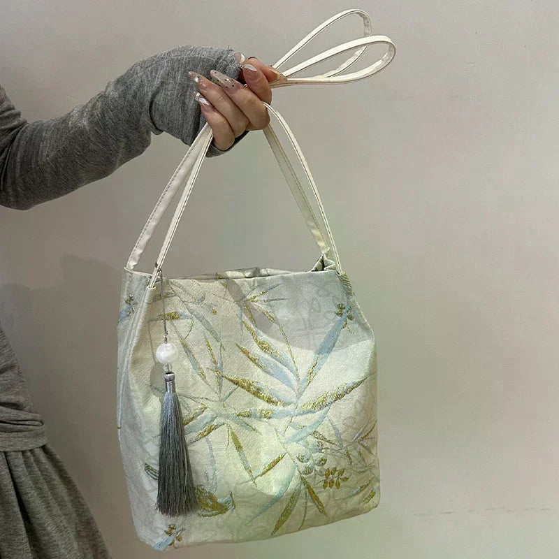 Women's Chinese-Style Retro Tote Shoulder Bag | Large Capacity
