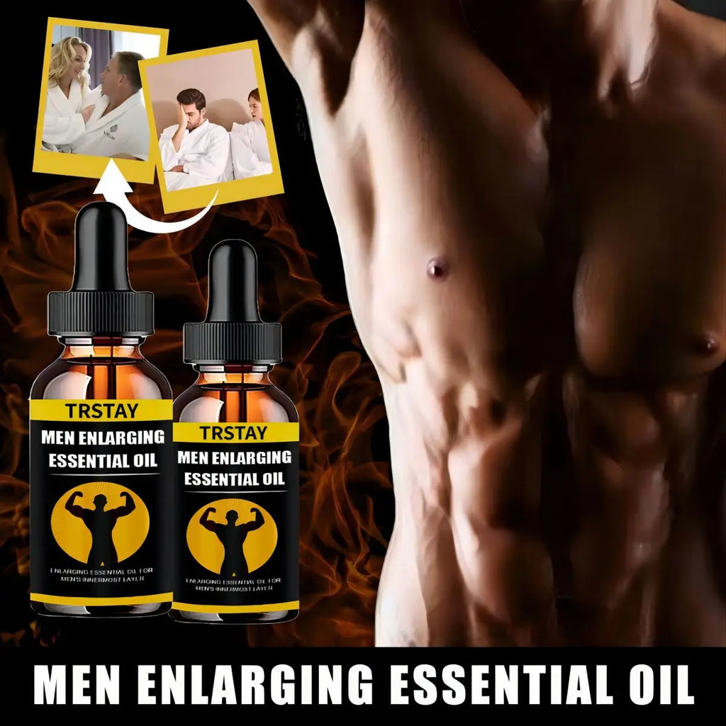 TRSTAY Men's Energizing Massage Oil – Strengthen & Vitalize