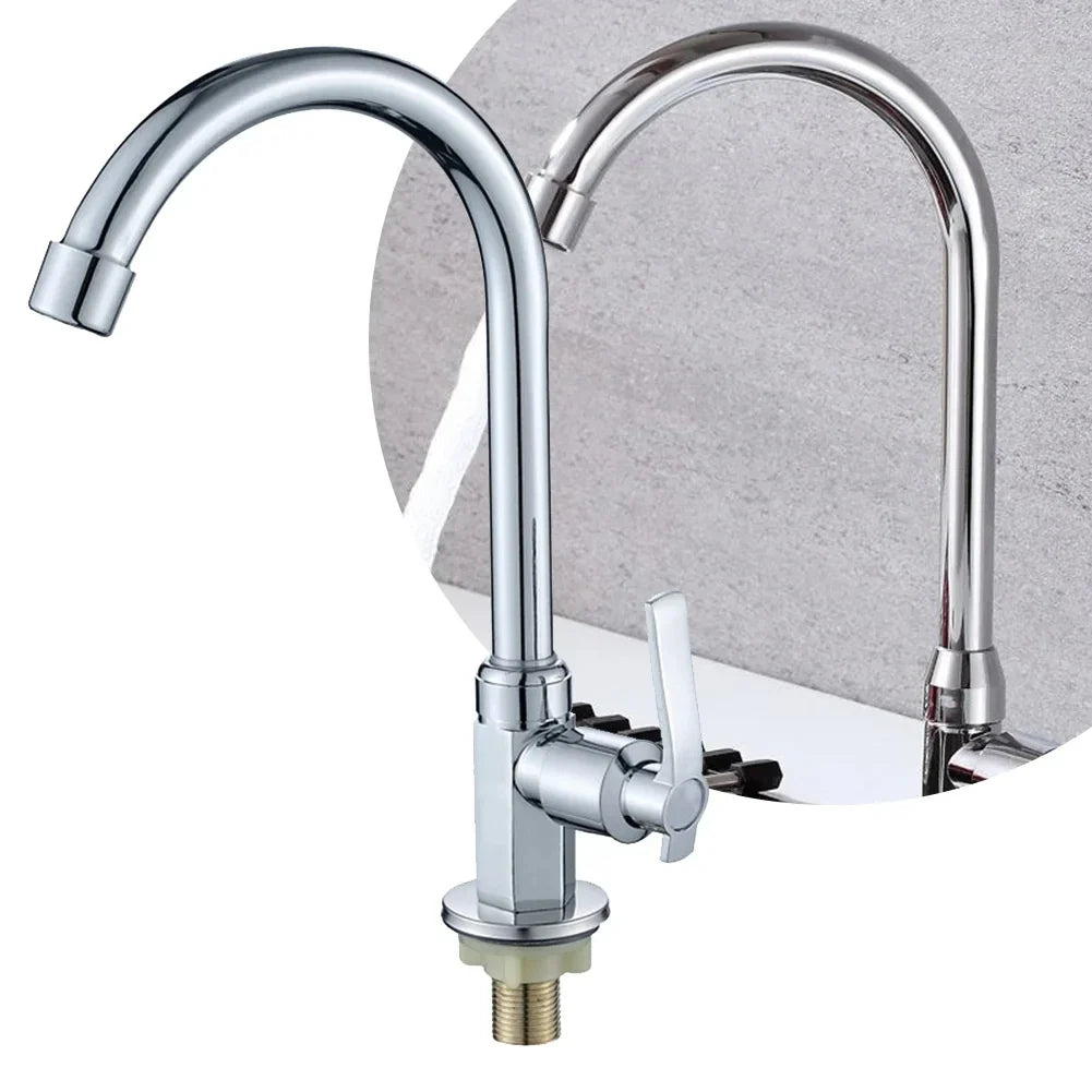 Zinc Alloy Single Handle Cold Water Kitchen & Bathroom Faucet