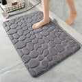 Memory Foam Bath Mat – Non-Slip Cobblestone Embossed Rug