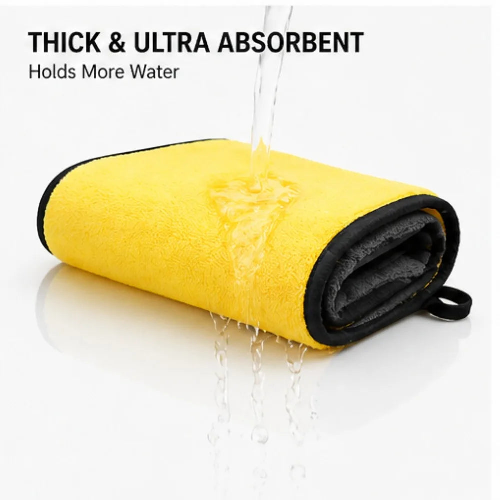 Microfiber Cleaning Towels – Double Layer Quick Dry Cloths (1/3/6)