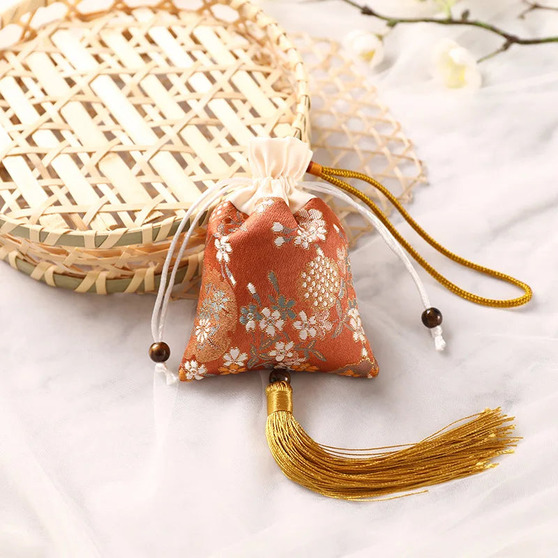 2025 Sachet Mugwort Bag Cloth Brocade Embroidery Car Hanging Purse