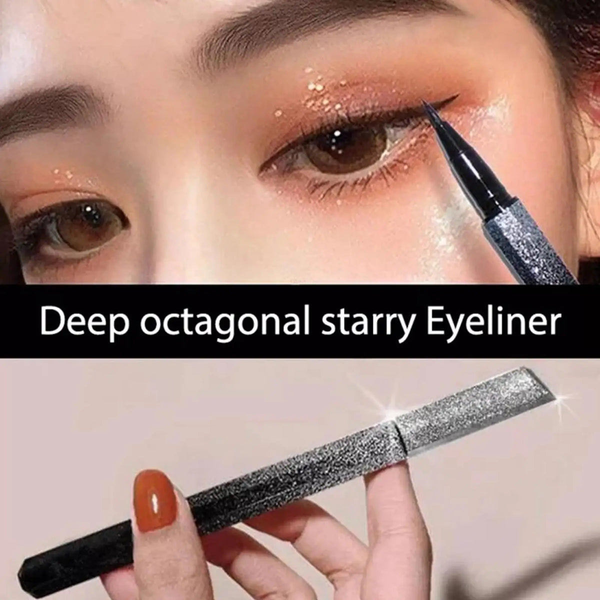 Dual-Tip Waterproof Liquid Eyeliner & Brow Pen – Long Lasting