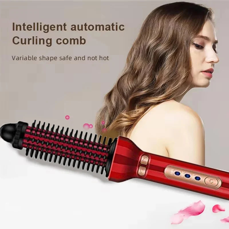 Automatic Ceramic Hair Curler Iron | PTC Heater & LED Display