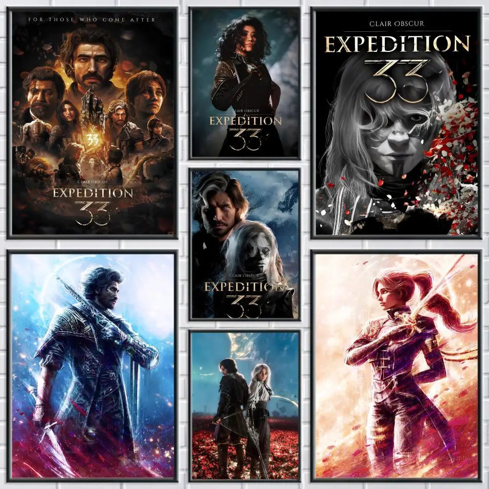 C-Clair Expedition 33 Frameless Canvas Wall Art Poster