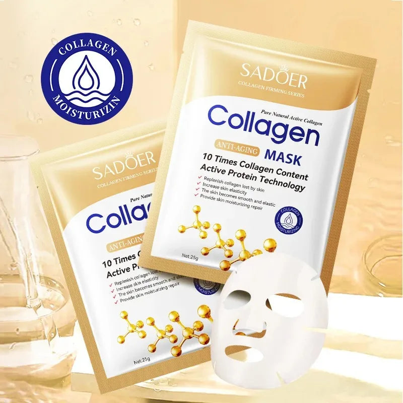 5 10 20 SADOER Collagen Face Mask Firming Moisturizing Repair