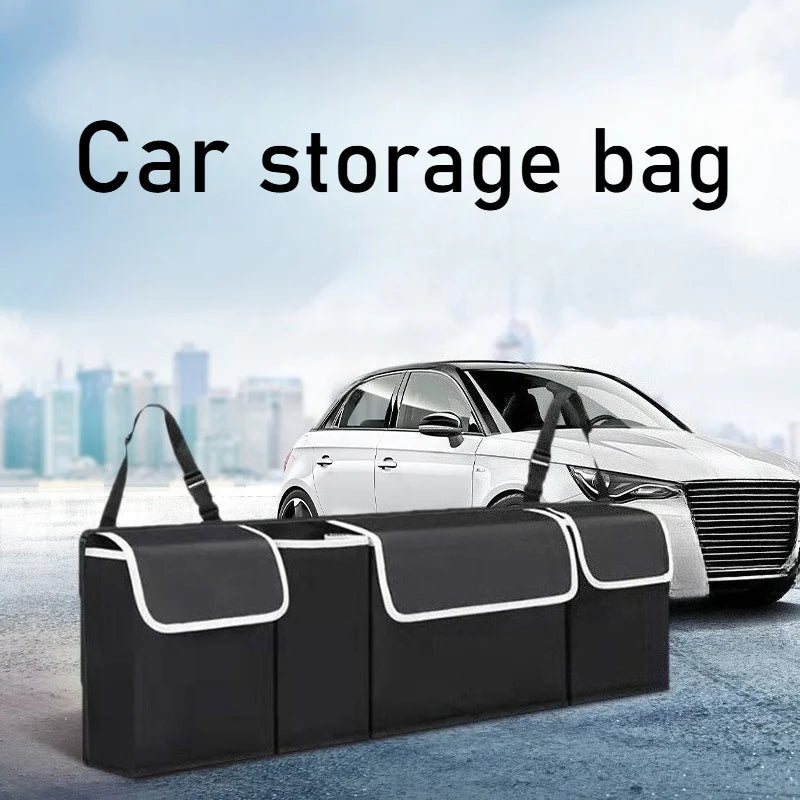 Car Trunk Storage Bag SUV Seat Back Hanging Multi Functional Mesh