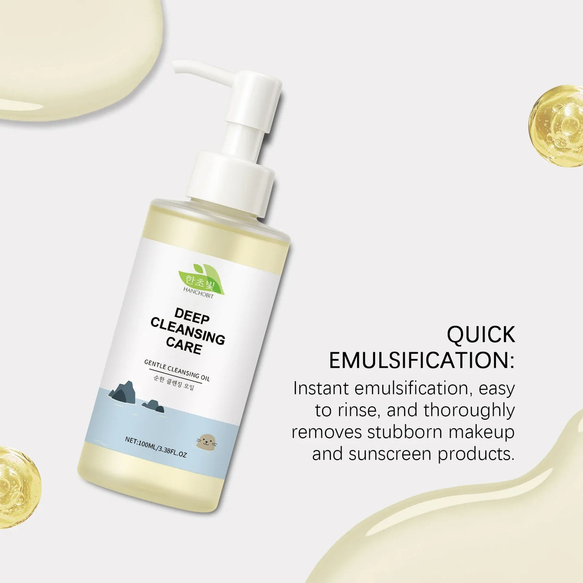 Hanchobit Cleansing Facial Oil | Deep Pore Cleanser 100ml