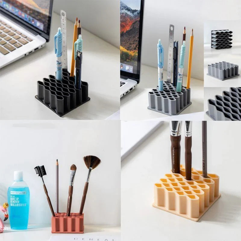 Desktop Multi-Compartment Organizer – Cosmetics & Pen Storage