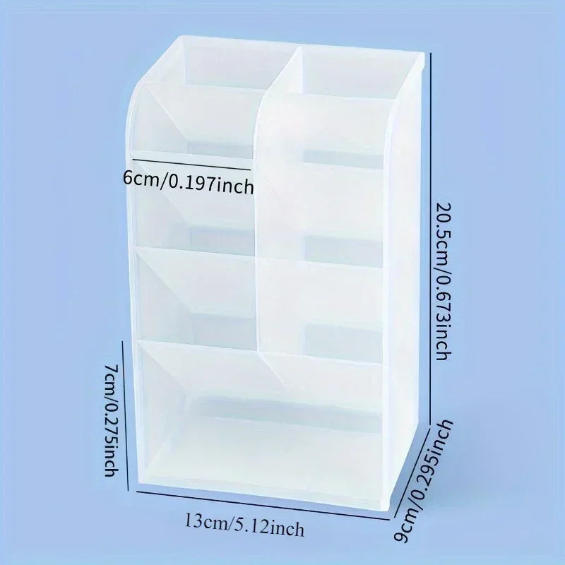 Multi Functional Desktop Pen Holder Transparent Large Capacity