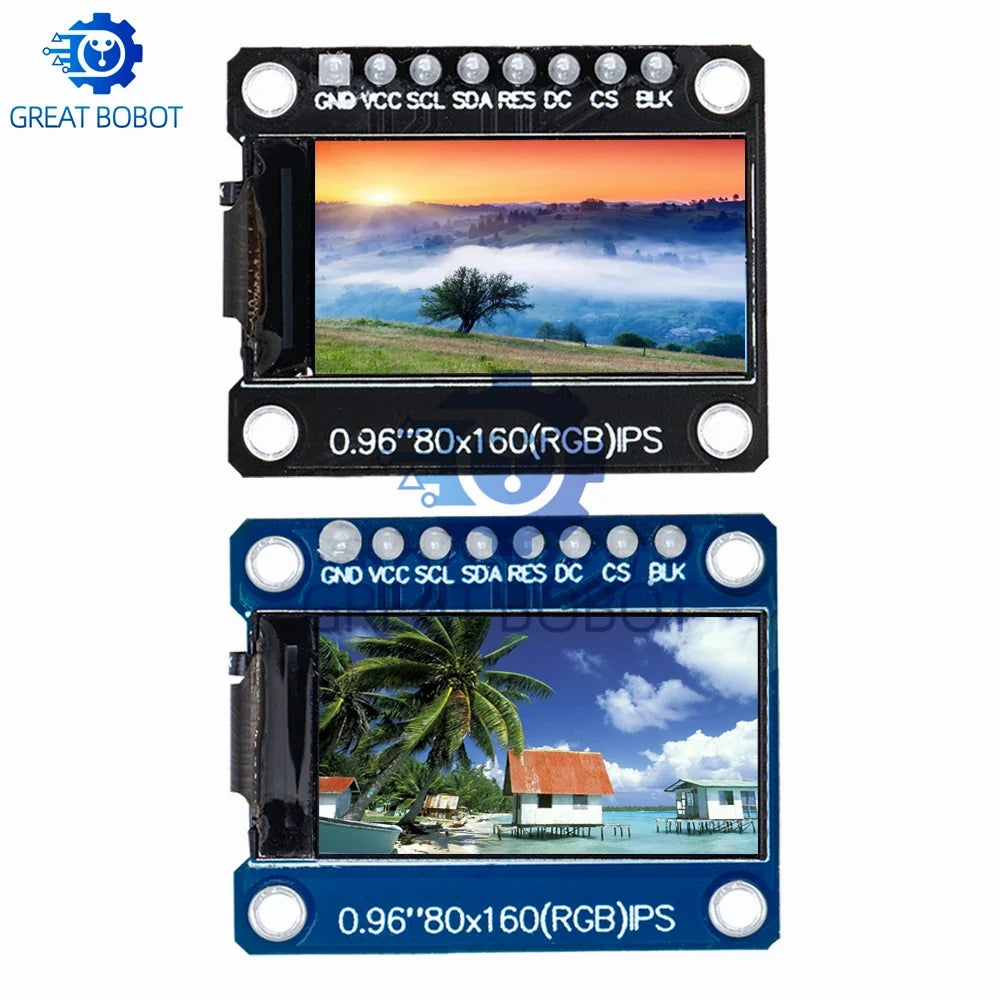 0.96" TFT LCD SPI Display Module ST7735 65K Color for Arduino