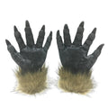 Halloween Wolf Mask & Plush Gloves Cosplay Costume Set
