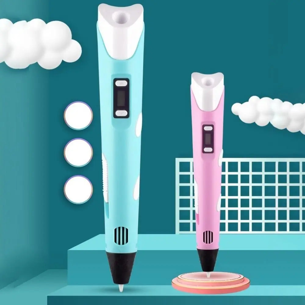 USB 3D Printing Pen | LED Display, Adjustable Speed & PLA
