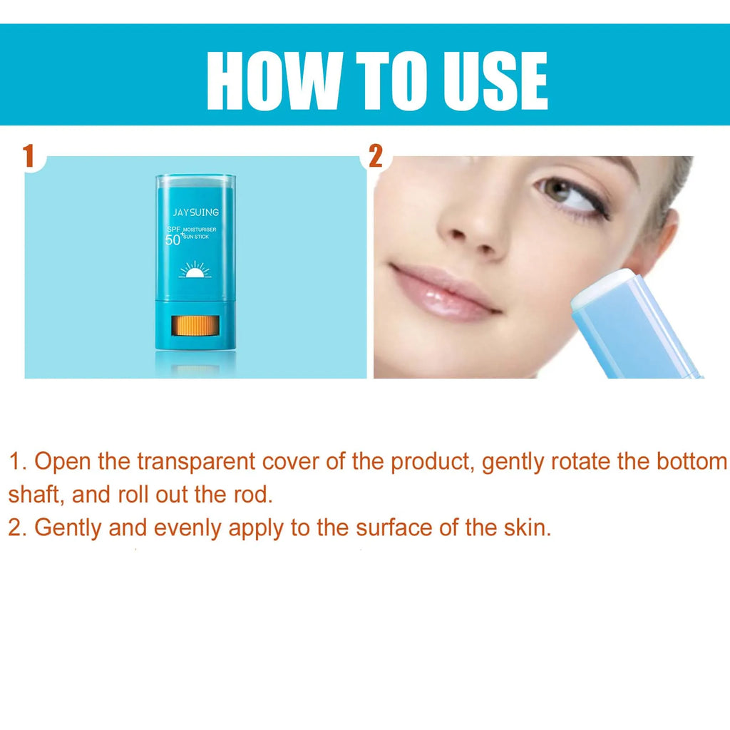 Jaysuing SPF50 Body Sunscreen Stick – Antioxidant, Moisturizing