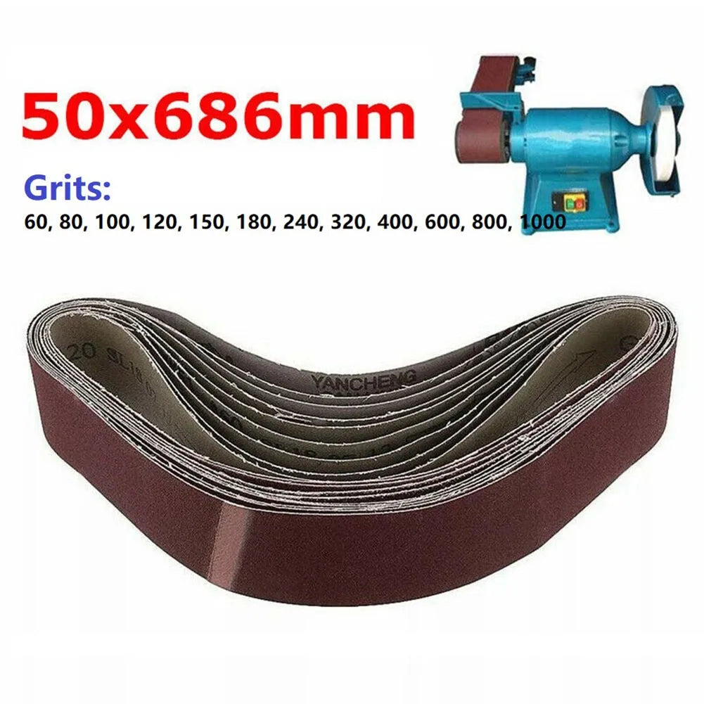 686 Abrasive Belt Aluminum Oxide Sanding Belts 80-1000 Grits Sander
