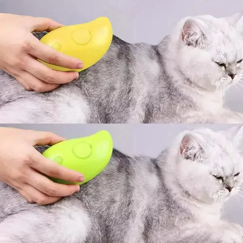 3-in-1 Electric Steam Brush & Massage Comb for Cats & Dogs