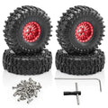 RC Crawler Rubber Wheel Tires 4PCS | 1/18 TRX4M & 1/24 SCX24
