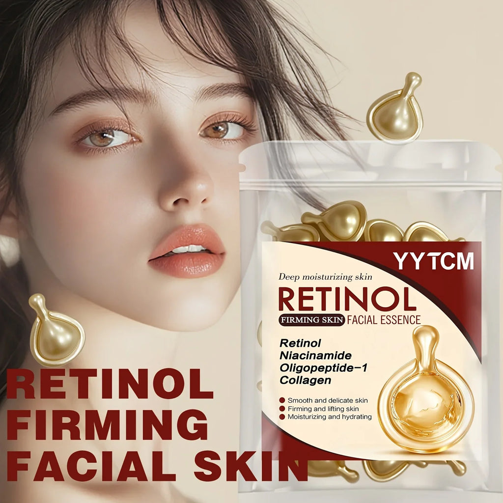 Retinol Face Serum Capsules – Collagen & Niacinamide | 30pk