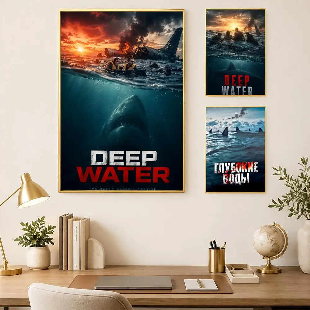 Deep Water Movie Poster – Self-Stick HD PVC Waterproof Wall Art
