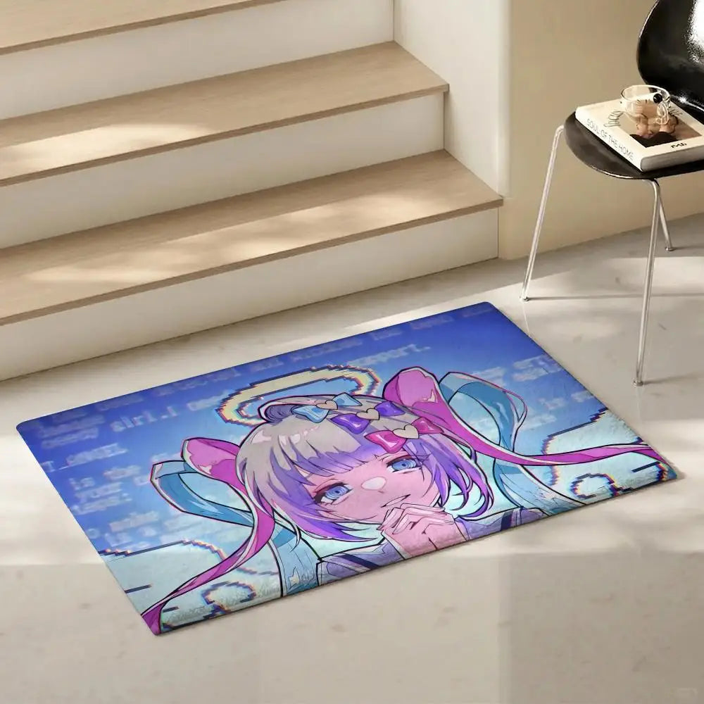 Needy Girl Overdose Flannel Floor Mat – Non-Slip Indoor Rug