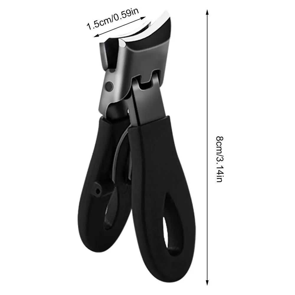 Slanted Nail Clippers – Wide Jaw Stainless Steel Pedicure Tool