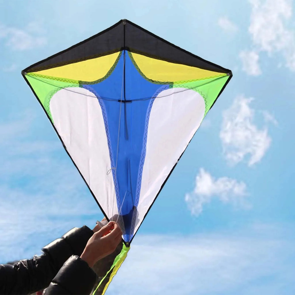 Diamond Kite with Long Tail – Easy-Fly Stunt Kite for Kids