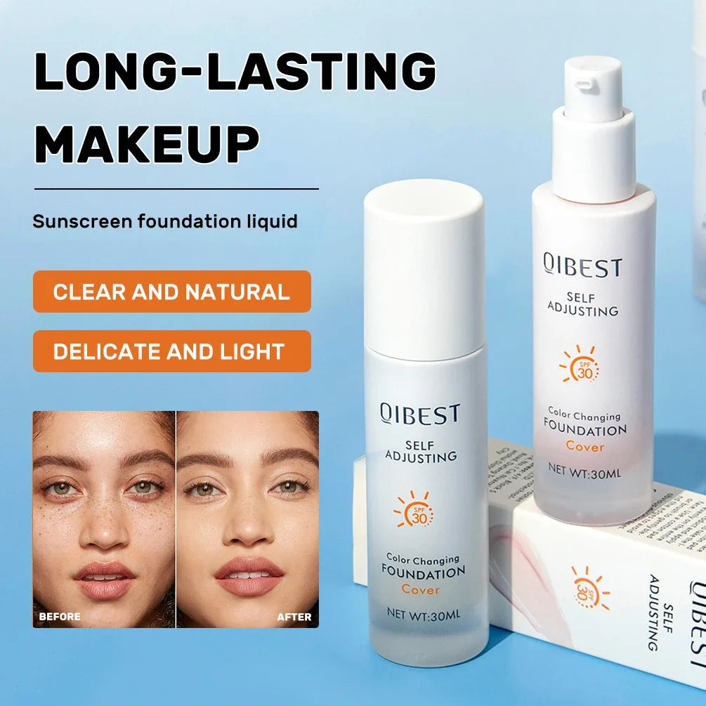 QIBEST Color Changing Foundation SPF 30+ | Hydrating Long Wear