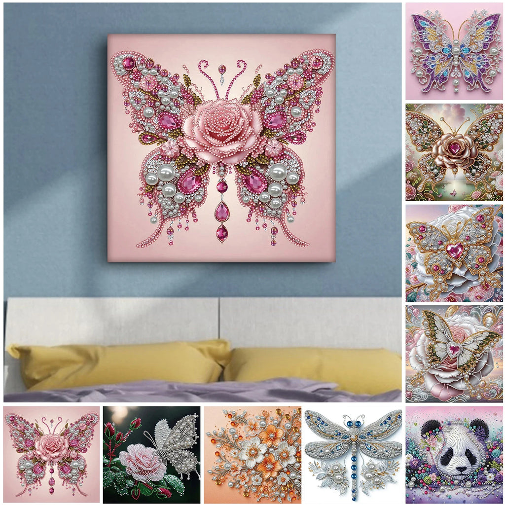 Pearl Gem Diamond Art Painting Frame 9 84x9 DIY Craft Adults Home