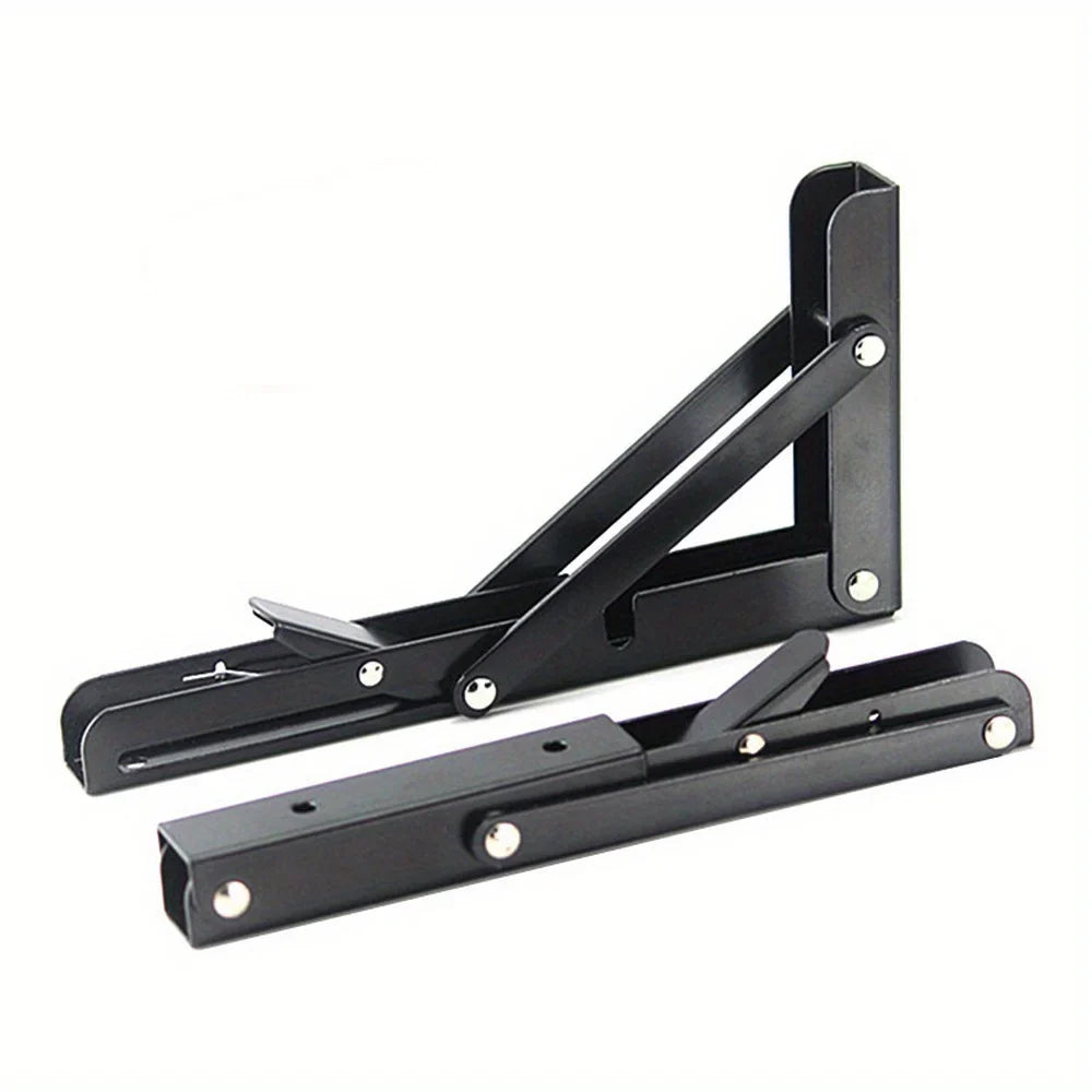 Black Finish Camper Van Folding-bracket Table Shelf Interior