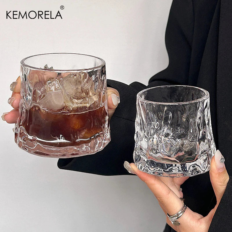 KEMORELA 300ml Retro Glass Cup – Coffee, Whiskey & Cocktails