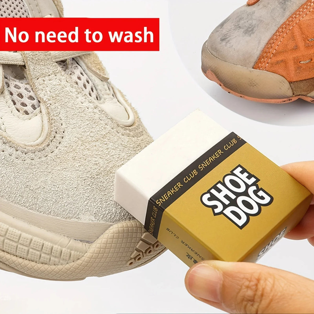 Rubber Shoe Cleaning Eraser for Suede & White Sneakers