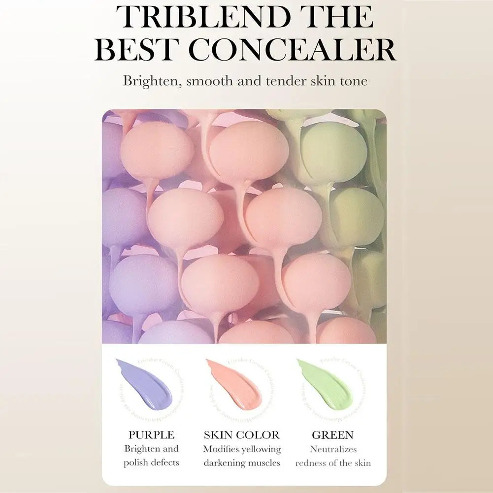 SADOER Tri-Color Makeup Primer SPF50+ Contour Base Cream 40g