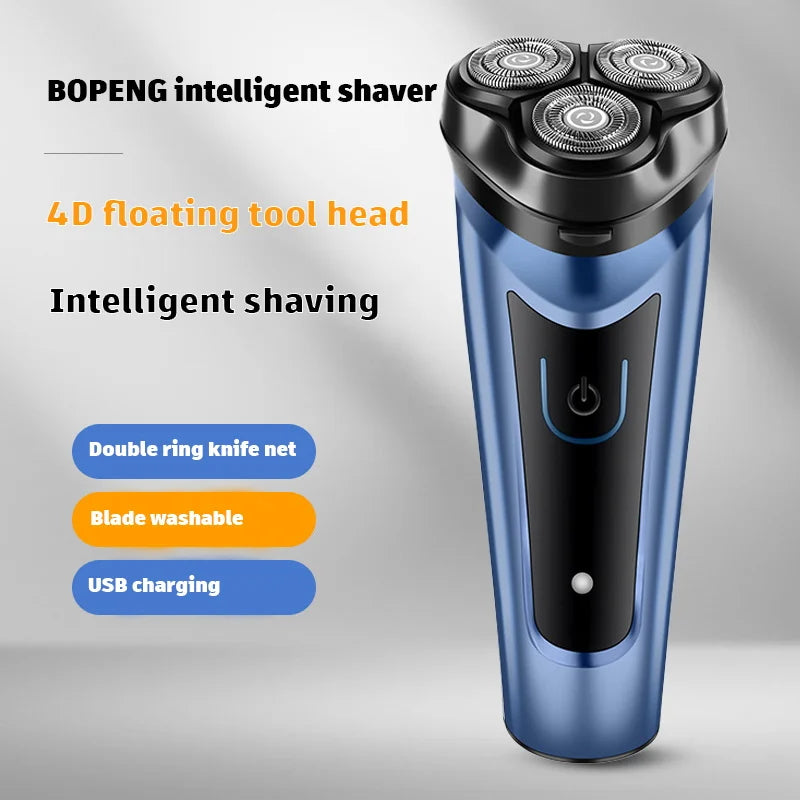 BALASHOV Men's USB Rechargeable Rotary Electric Shaver