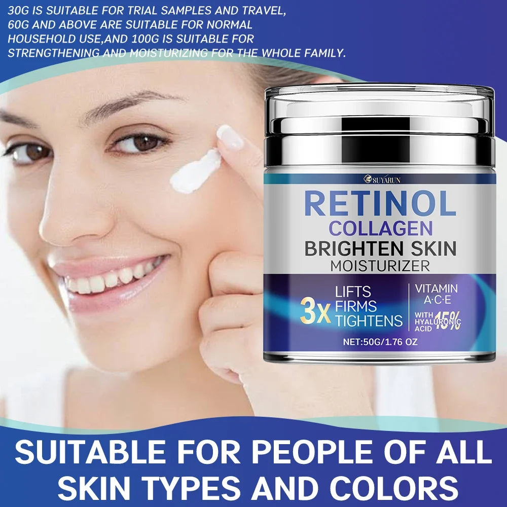 SUYARUN Retinol & Collagen Face Cream – Anti-Aging Moisturizer