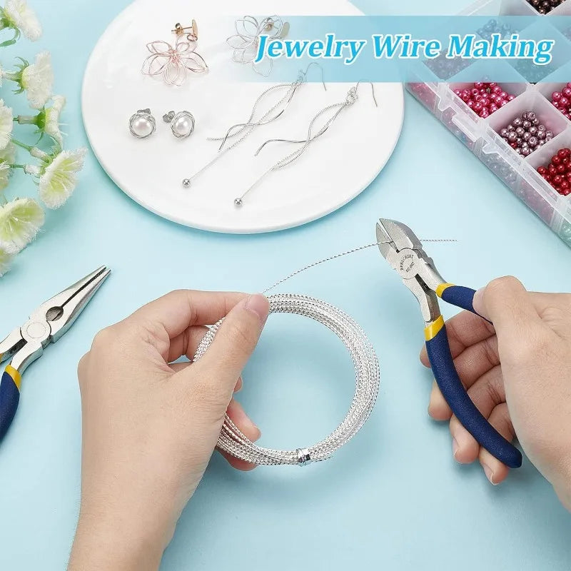 20 Gauge Silver Brass Twist Wire – 20ft Jewelry Beading Craft